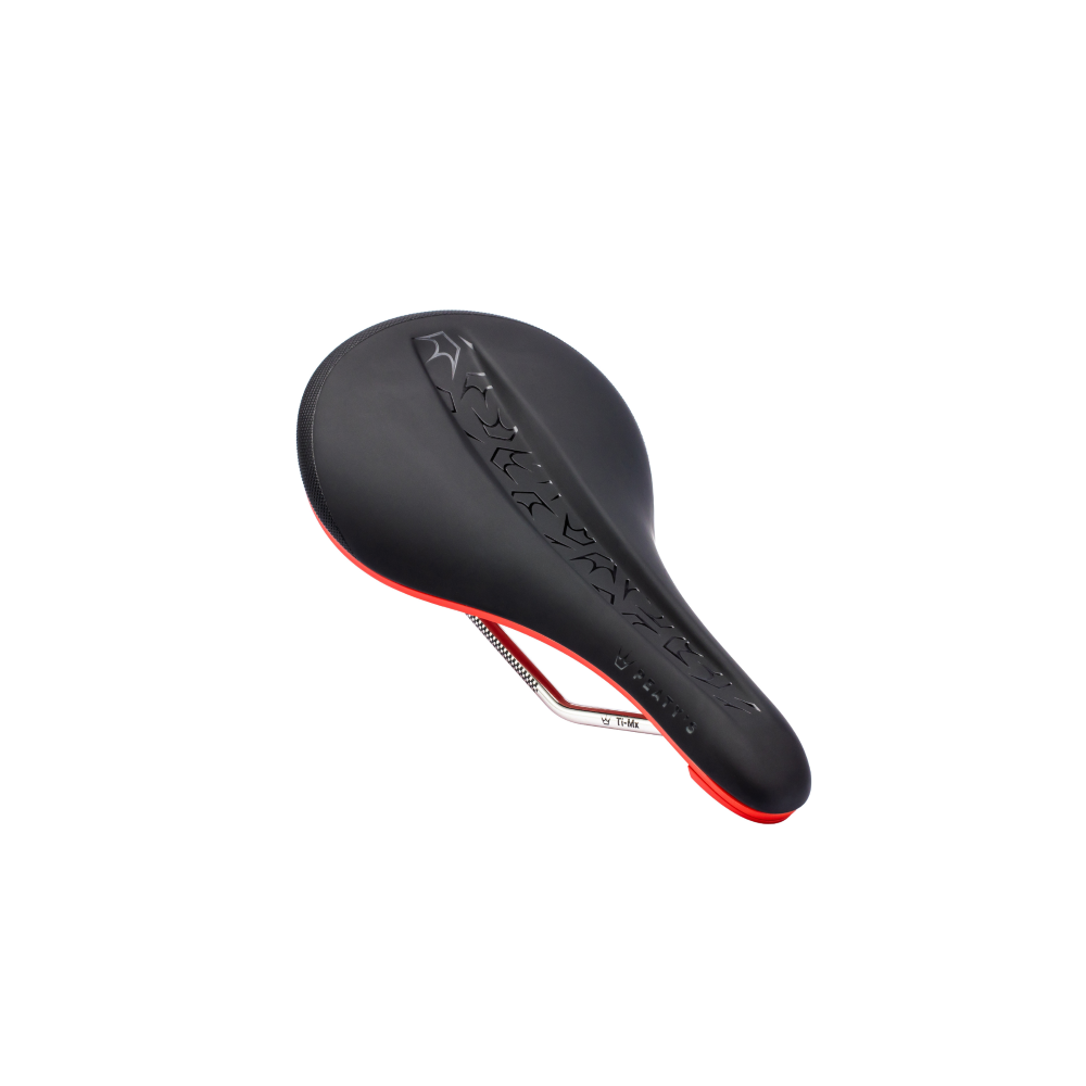 Selle PEATY'S Monarch Rails Titane Rouge