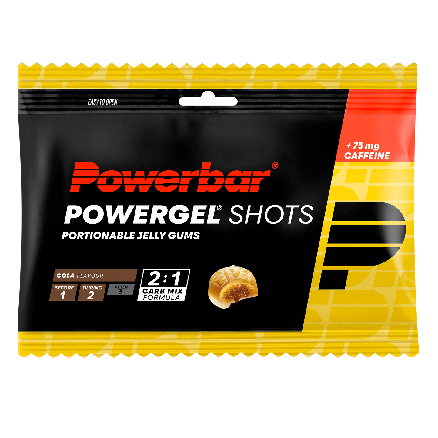 6 bombons POWERBAR POWERGEL Shots (60gr) Cola + 2 HIGH5 ENERGY BAR (55g) Caramelo