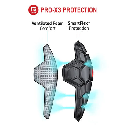 Joelheiras G-FORM PRO-X3 Preto Mate