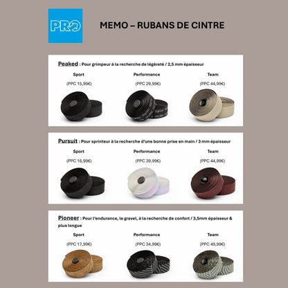 Fita de Guiador PRO PURSUIT PERFORMANCE Preto Brilhante