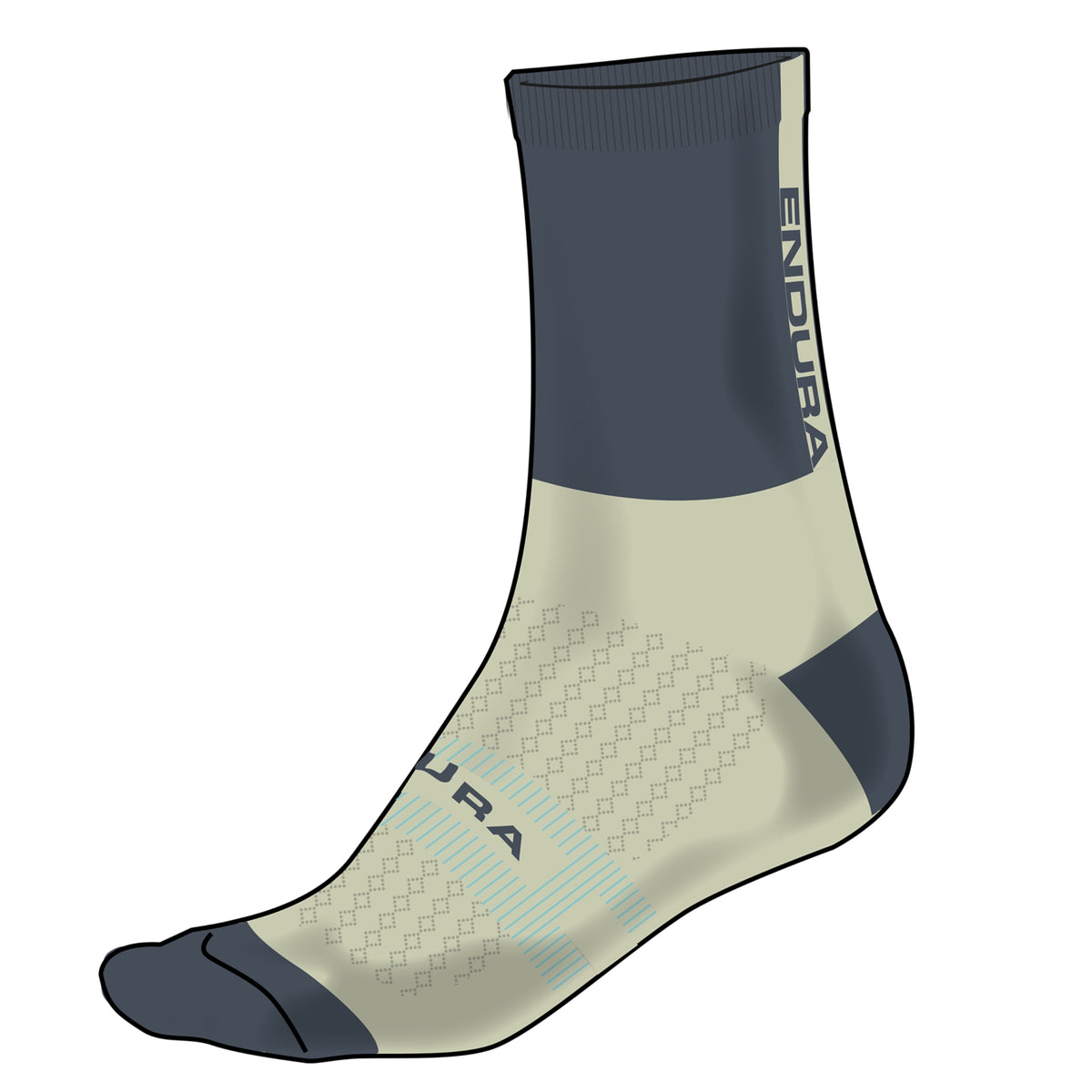 Meias ENDURA BAABAA MERINO WINTER cinzentas