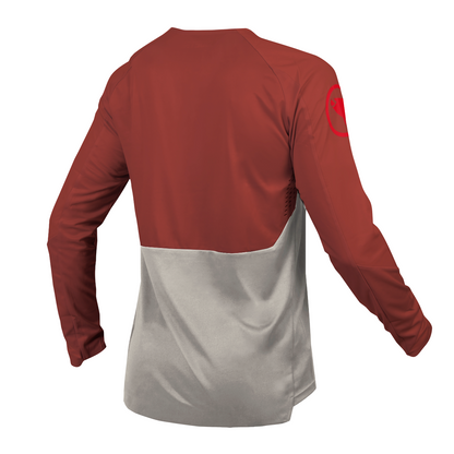 Maillot ENDURA MT500 BURNER Mangas Compridas Vermelho