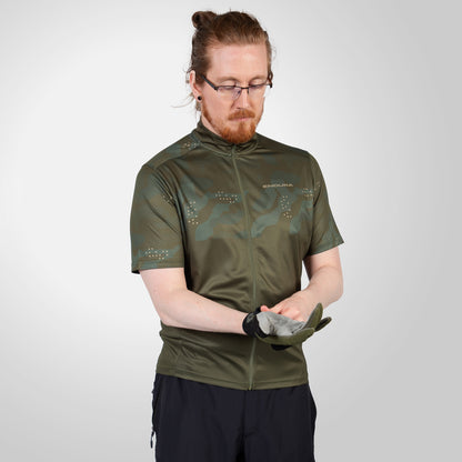 Maillot ENDURA HUMMVEE RAY II Mangas Curtas Caqui