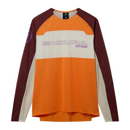 Jersey ENDURA MT500 BURNER LITE Mangas Compridas Laranja