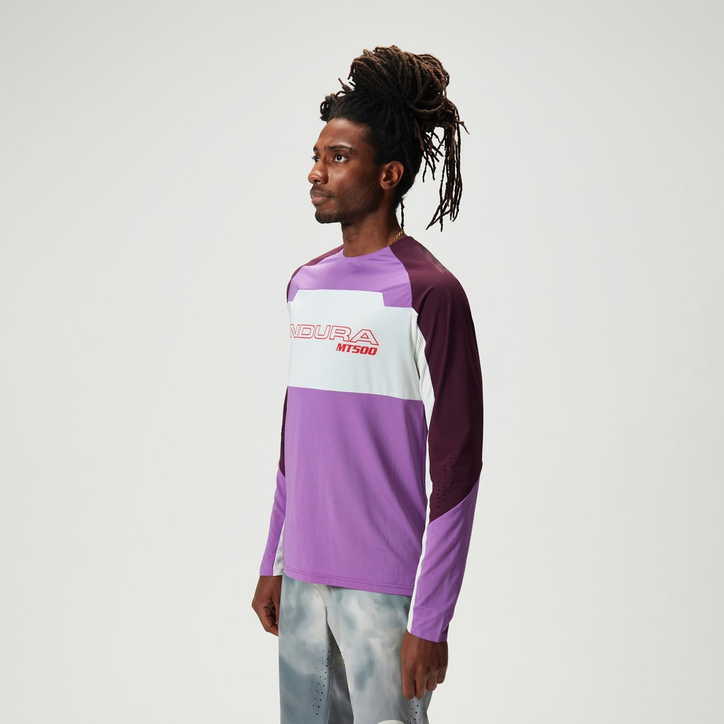 Camisola de manga comprida ENDURA MT500 BURNER LITE Roxa