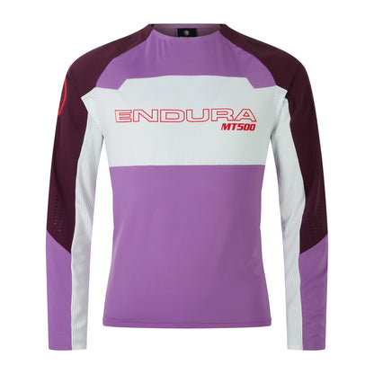 Maillot ENDURA MT500 BURNER LITE Mangas Compridas Violeta
