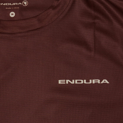 Maillot ENDURA SINGLETRACK CORE TEE II Mangas Curtas Castanho/Violeta