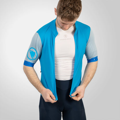Camisola ENDURA FS260 Mangas Curtas Azul