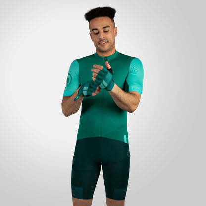 Maillot ENDURA FS260 Mangas Curtas Verde/Turquesa