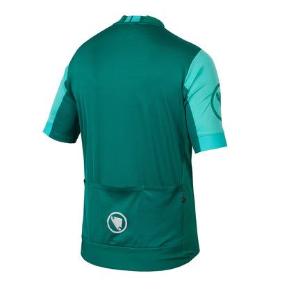 Maillot ENDURA FS260 Mangas Curtas Verde/Turquesa
