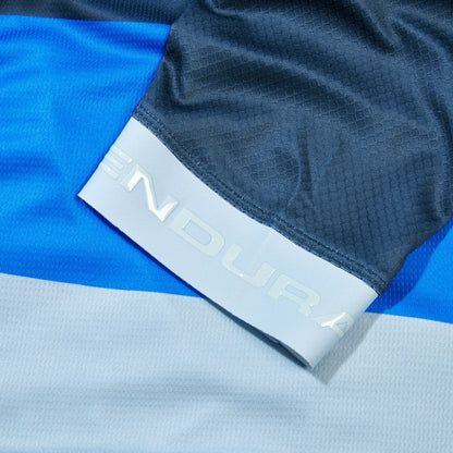 Maillot ENDURA FS260 PRINT Mangas Curtas Azul