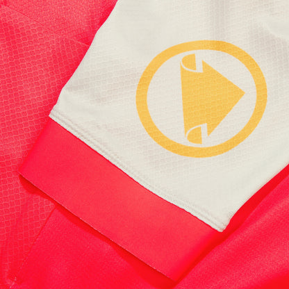 Maillot ENDURA FS260 PRINT Mangas Curtas Vermelho