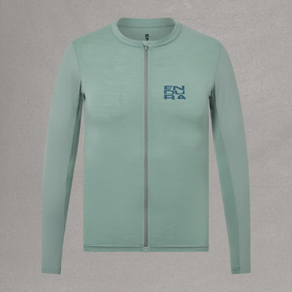 Camisola ENDURA ALLTRACK RIDE de Mangas Compridas Verde Sálvia