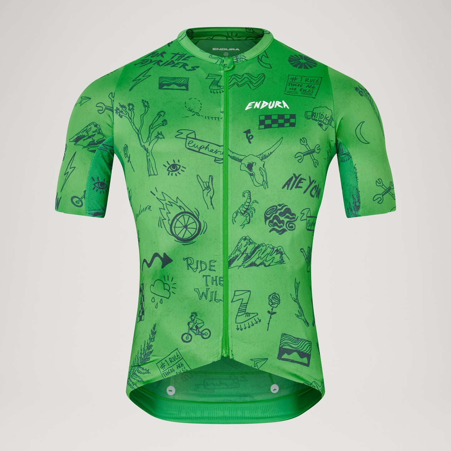 Camisola de manga curta ENDURA PRO SL PRINT Verde