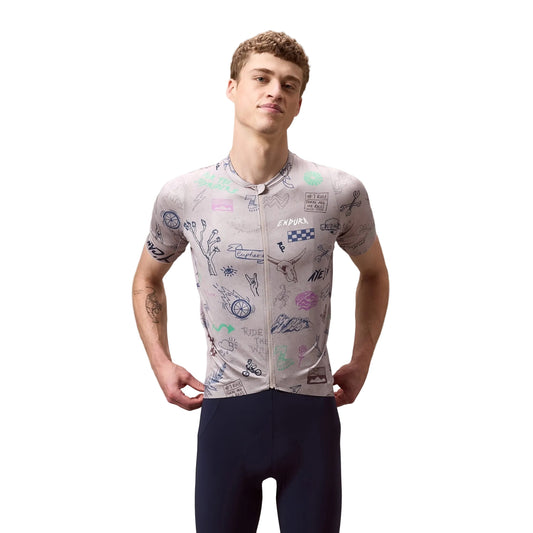 Camisola ENDURA PRO SL PRINT de manga curta em titânio