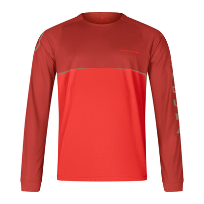 Maillot ENDURA CORE PRINTED Mangas Longas Vermelho