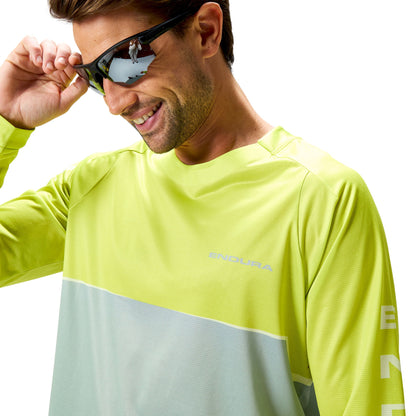 Maillot ENDURA CORE PRINTED Mangas Compridas Verde