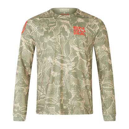 Maillot ENDURA LTD PRINTED Mangas Compridas Camo Kaki