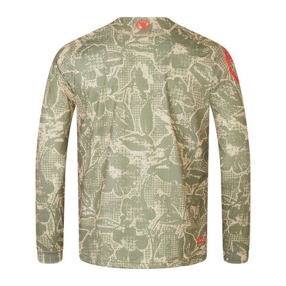 Maillot ENDURA LTD PRINTED Mangas Compridas Camo Kaki