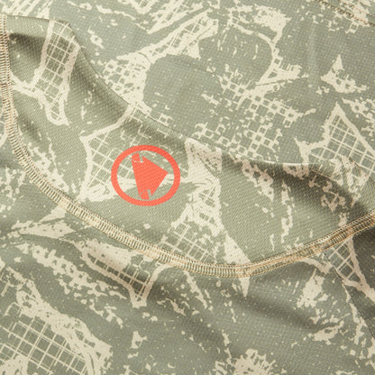 Maillot ENDURA LTD PRINTED Mangas Compridas Camo Kaki