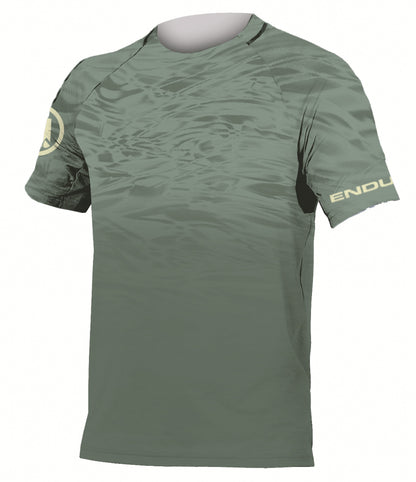 Maillot ENDURA MARBLE LTD PRINTED Mangas Curtas Verde 2025