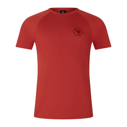 Maillot ENDURA LOOP Mangas Curtas Vermelho