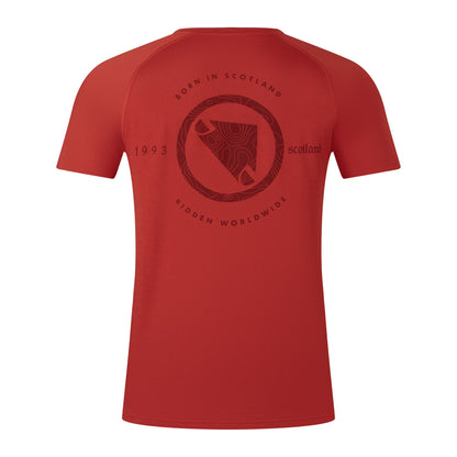 Maillot ENDURA LOOP Mangas Curtas Vermelho