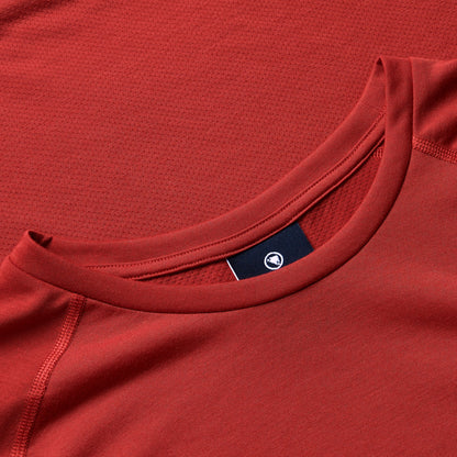 Maillot ENDURA LOOP Mangas Curtas Vermelho