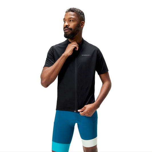 Camisola de manga curta ENDURA LOOP ZIPPED Preto