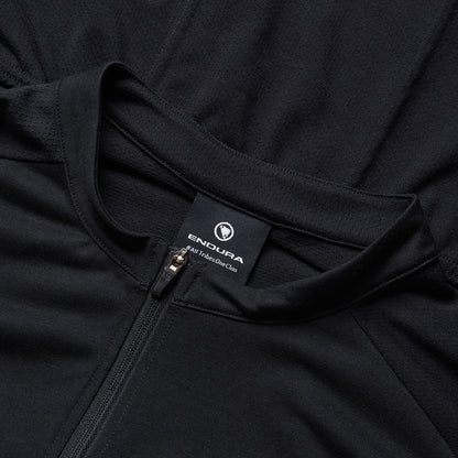 Maillot ENDURA LOOP ZIPPED Mangas Curtas Preto