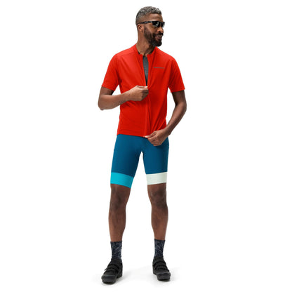 Maillot ENDURA LOOP ZIPPED Mangas Curtas Vermelho