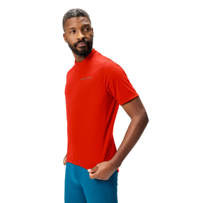 Maillot ENDURA LOOP ZIPPED Mangas Curtas Vermelho