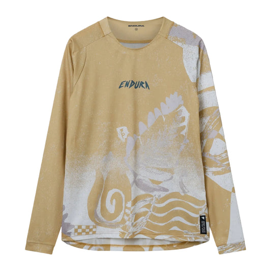 Maillot ENDURA SINGLETRACK PRINT Mangas Longas Sand