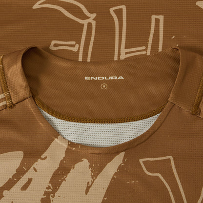 Maillot ENDURA SINGLETRACK PRINT Mangas Curtas Bronze