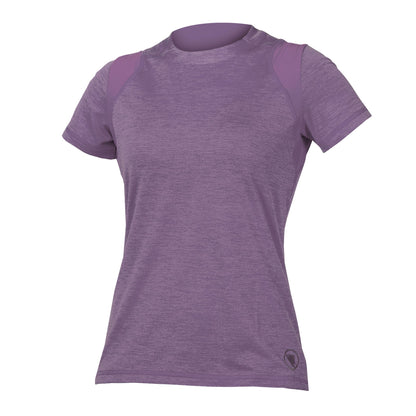Maillot ENDURA SINGLETRACK Mulher Mangas Curtas Violeta