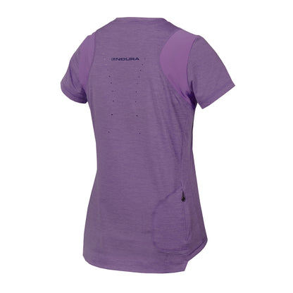 Maillot ENDURA SINGLETRACK Mulher Mangas Curtas Violeta
