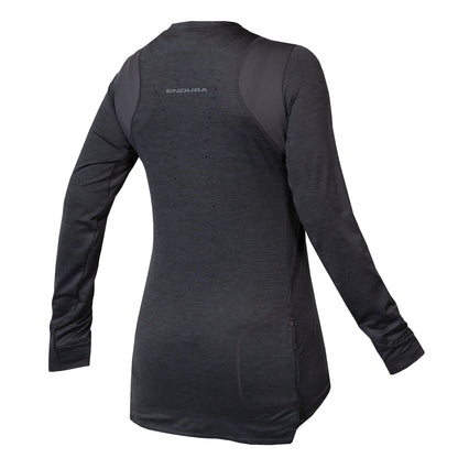 Camisola ENDURA SINGLETRACK Mulher Mangas Compridas Cinzento