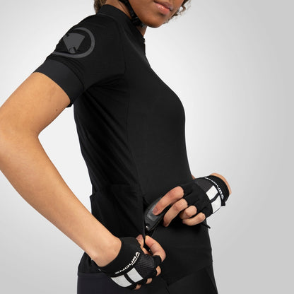 Camisola ENDURA FS260 Mulher Mangas Curtas Preto