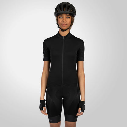 Camisola ENDURA FS260 Mulher Mangas Curtas Preto