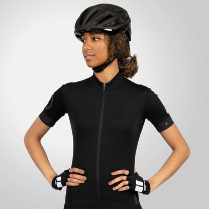 Camisola ENDURA FS260 Mulher Mangas Curtas Preto