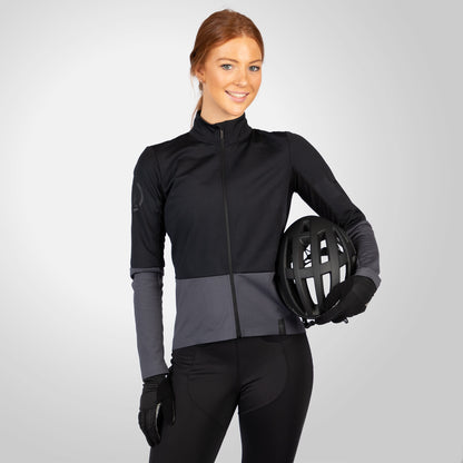 Maillot ENDURA FS260 JETSTREAM Feminino Mangas Compridas Preto