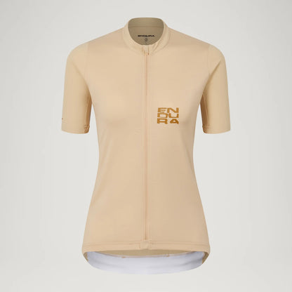 Maillot ENDURA ALLTRACK RIDE Mangas Curtas Mulher Sand