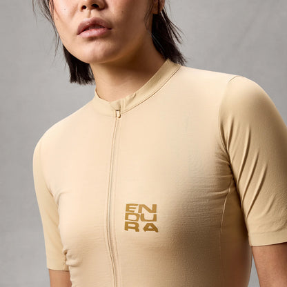 Maillot ENDURA ALLTRACK RIDE Mangas Curtas Mulher Sand