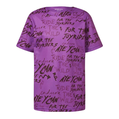 Camisola ENDURA SINGLETRACK CORE Junior Mangas Curtas Violeta