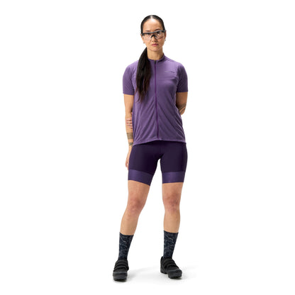 Maillot ENDURA LOOP ZIPPED Mangas Curtas Feminino Violeta