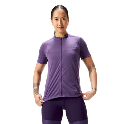 Maillot ENDURA LOOP ZIPPED Mangas Curtas Feminino Violeta