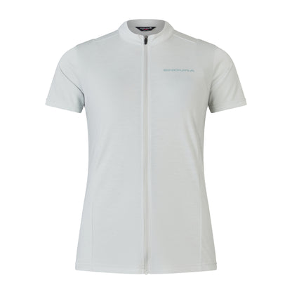 Maillot ENDURA LOOP ZIPPED Mangas Curtas Mulher Cinzento