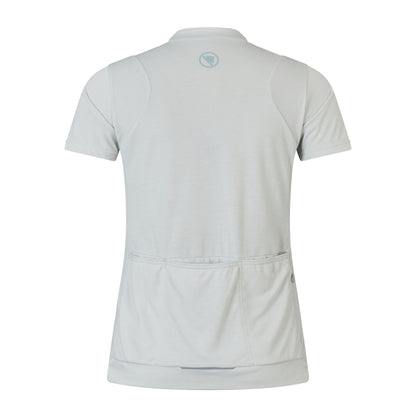 Maillot ENDURA LOOP ZIPPED Mangas Curtas Mulher Cinzento