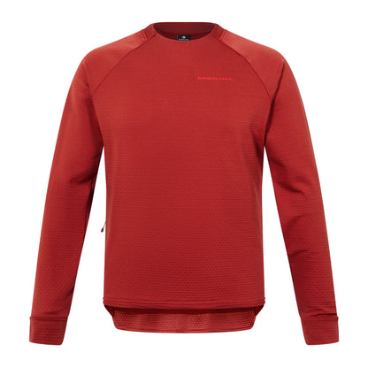 Maillot ENDURA SINGLETRACK FLEECE Mangas Compridas Tijolo