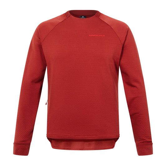 Camisola de manga comprida ENDURA SINGLETRACK FLEECE Brick
